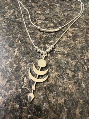 Silver Moon Phase Pendant Necklace - Elegant Women's Jewelry
